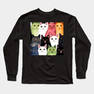 Cats everywhere Long Sleeve T-Shirt